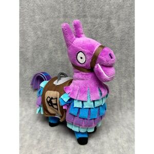 Fortnite Loot Llama Plush 8 Inch Stuffed Animal Toy Purple Teal Blue 2018 Epic